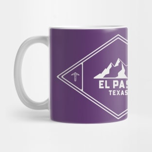 El Paso, Texas – Mountain, Pickaxe, Backpack Mug